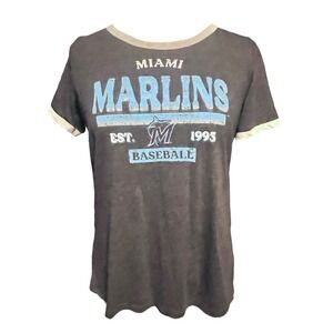 Campus Lifestyle Official MLB Boyfriend Ringer T Shirt Size L Fandom Miami Vice